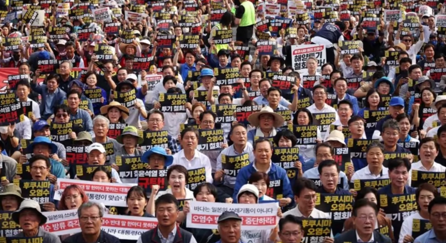 South Korean Protesters Call for Gov't Action on Fukushima Water